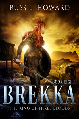 Epic Fantasy book cover design, ebook kindle amazon, Russ L Howard, Brekka