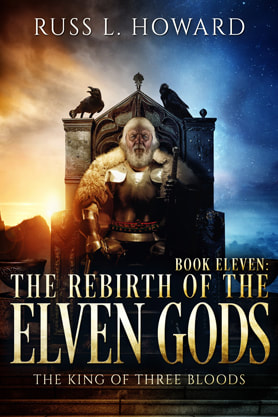 Epic Fantasy book cover design, ebook kindle amazon, Russ L Howard, The Rebirth Of The Elven Gods