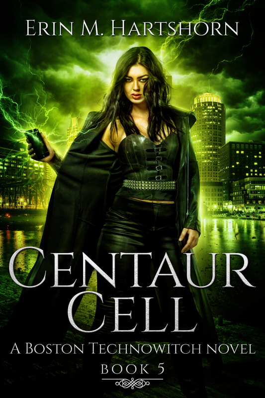Urban Fantasy book cover design, ebook kindle amazon, Erin M Hartshorn, Centaur Cell