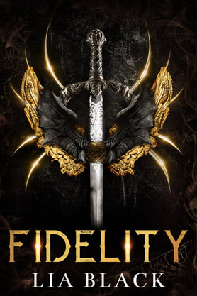 Fantasy book cover design, Lia Black, Fidelity