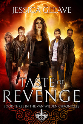 Urban Fantasy book cover design, ebook kindle amazon, Jessica Gleave, Revenge
