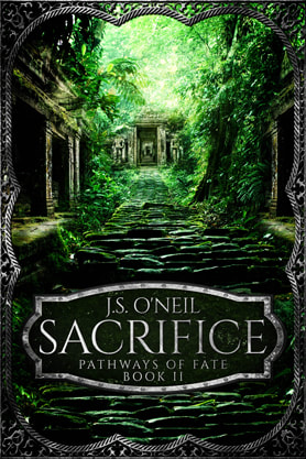 Epic fantasy book cover design, ebook kindle amazon, J S O Neil, Sacrifice