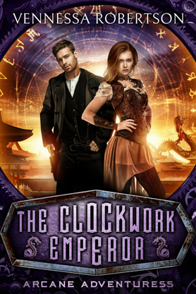 Steampunk book cover design, ebook kindle amazon, Vennessa Robertson, Clockwork