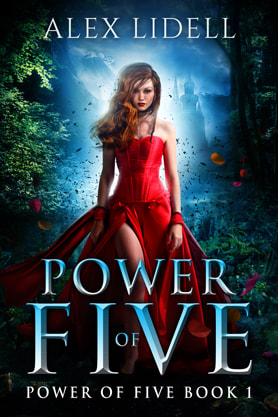Fantasy book cover design, academy, college, ebook, kindle, Alex Lidell Power of Five b1