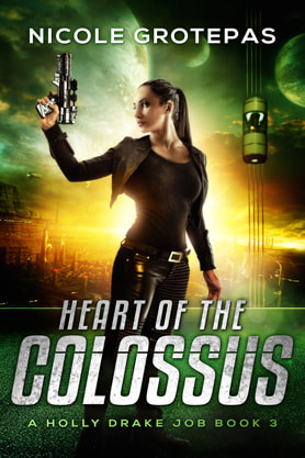 Science Fiction Fantasy book cover design, ebook kindle amazon, Nicole Grotepas, Heart of the Colossus