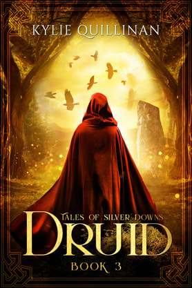 Epic fantasy book cover design, ebook kindle amazon, Kylie Quillinan, Druid