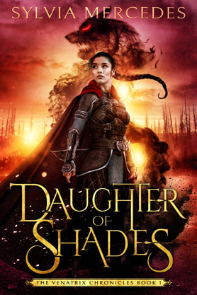 Epic Fantasy book cover design, ebook kindle amazon, Sylvia Mercedes, Daughter of Shades