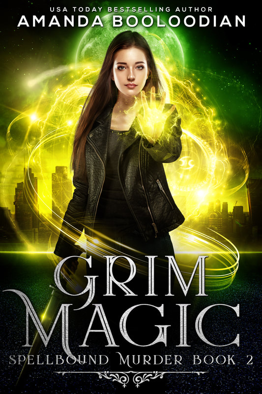 Fantasy book cover design, academy, college, ebook, kindle, Amanda Booloodian, Grim Magic