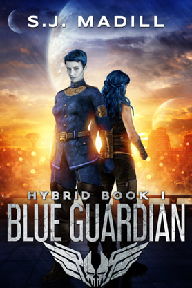 Science Fiction Fantasy book cover design, ebook kindle amazon,  SJ Madill, Blue Guardian