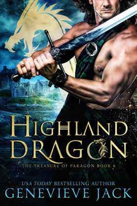 Urban Fantasy book cover design, ebook kindle amazon, Genevieve Jack,  Highland Dragon