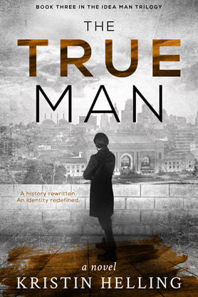 Thriller book cover design, ebook kindle amazon , Kristin Helling, The true man