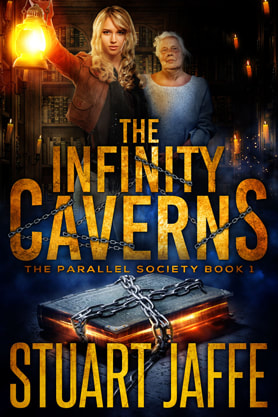 Post-Apocalyptic book cover design, ebook kindle amazon,Stuart Jaffe, The infinity caverns