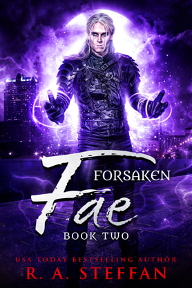 Urban Fantasy book cover design, ebook kindle amazon, RA Steffan, Forsaken Fae book two