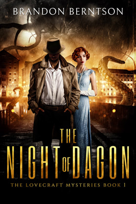 Urban Fantasy book cover design, ebook kindle amazon, Brandon Berntson, The Night of Dagon