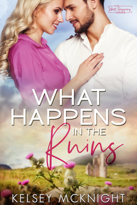 Contemporary Romance book cover design, ebook kindle amazon,  Kelsey McKnight,  What Happens in the Ruins