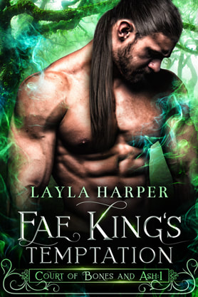 Paranormal romance book cover design, ebook kindle amazon, Layla Harper, Fae kings temptation