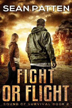 Post-Apocalyptic book cover design, ebook kindle amazon, Sean Patten, Fight or Flight