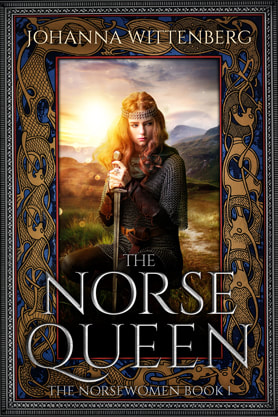 Epic fantasy book cover design, ebook kindle amazon, Johanna Wittenberg, The Norse Queen