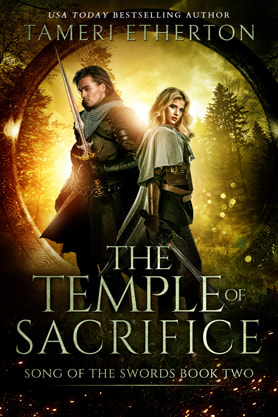 Fantasy romance book cover design, ebook kindle amazon, Tameri Etherton, The Temple Of Sacrifice