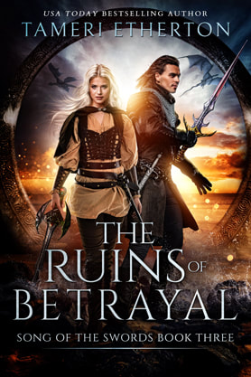 Fantasy romance book cover design, ebook kindle amazon, Tameri Etherton, Betrayal