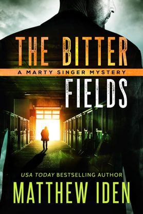 Thriller book cover design, ebook kindle amazon , Matthew Iden, The Bitter Fields