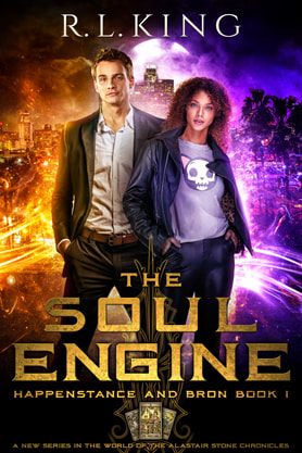Urban Fantasy book cover design, ebook kindle amazon, RL King, The Soul Engine