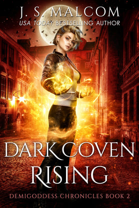 Urban Fantasy book cover design, ebook kindle amazon, JS Malcom, Dark Coven Rising