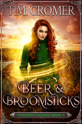 Paranormal romance book cover design, ebook kindle amazon, TM Cromer, Beer & Broomsticks