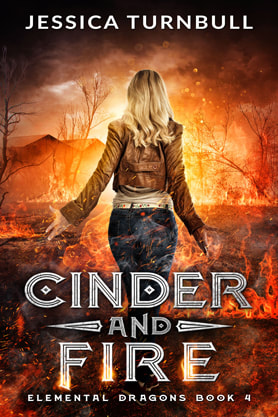 Urban Fantasy book cover design, ebook kindle amazon, Jessica Turnbull, Cinder and Fire
