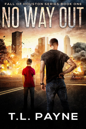 Post-Apocalyptic book cover design, ebook kindle amazon, TL Payne, No Way Out