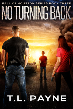 Post-Apocalyptic book cover design, ebook kindle amazon, TL Payne, No Turning Back