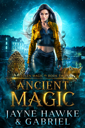 Urban Fantasy book cover design, ebook kindle amazon, Jayne Hawke & Gabriel, Ancient Magic