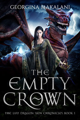 Epic fantasy book cover design, ebook kindle amazon, Georgina Makalani, The Empty Crown