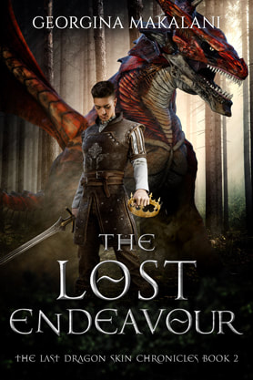 Epic fantasy book cover design, ebook kindle amazon, Georgina Makalani, The Lost Endeavour