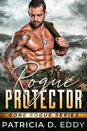 Romantic Suspense book cover design, Patricia D Eddy, Rogue Protector