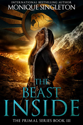 Urban Fantasy book cover design, ebook kindle amazon, Monique Singleton, The Beast Inside