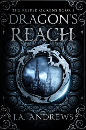 Fantasy book cover design, ebook kindle amazon, JA Andrews, Dragons Reach