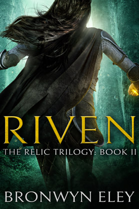 Epic fantasy book cover design, ebook kindle amazon, Bronwyn Eley, Riven