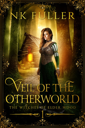 Epic fantasy book cover design, ebook kindle amazon, NK Fuller, Veil of the Otherworld