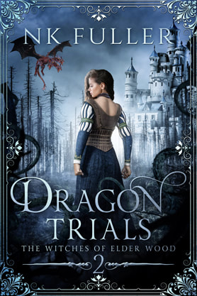 Epic fantasy book cover design, ebook kindle amazon, NK Fuller, Dragon Trials