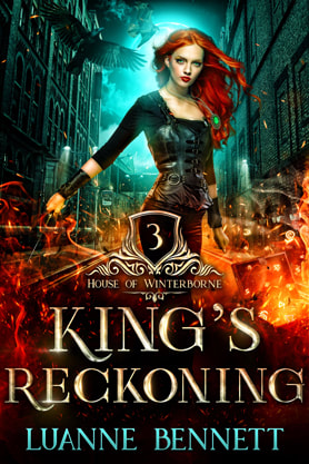 Urban Fantasy book cover design, ebook kindle amazon, Luanne Bennett, Kings Reckoning