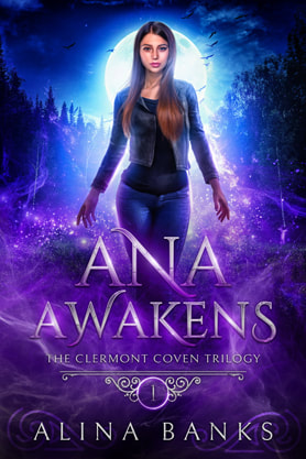 Urban Fantasy book cover design, ebook kindle amazon, Alina Banks, Ana Awakens