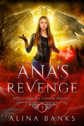 Urban Fantasy book cover design, ebook kindle amazon, Alina Banks, Anas Revenge