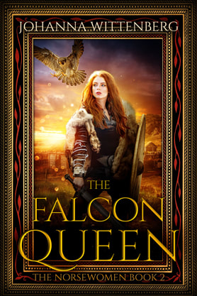 Epic fantasy book cover design, ebook kindle amazon, Johanna Wittenberg, The Falcon Queen