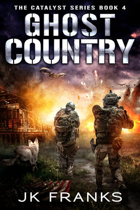Post-Apocalyptic book cover design, ebook kindle amazon, JK Franks, Ghost Country