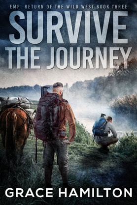 Post-Apocalyptic book cover design, ebook kindle amazon, Grace Hamilton, Survive The Journey