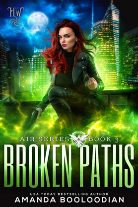 Urban Fantasy book cover design, ebook kindle amazon, Amanda Booloodian, Broken Paths