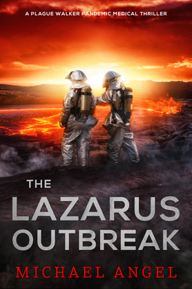 Post-Apocalyptic book cover design, ebook kindle amazon, Michael Angel, The Lazarus Outbreak