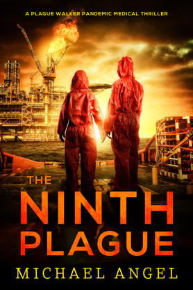 Post-Apocalyptic book cover design, ebook kindle amazon, Michael Angel, The Ninth Plague