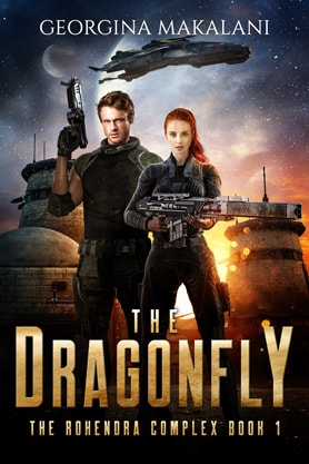 Paranormal Sci-Fi romance book cover design, ebook kindle amazon, Georgina Makalani, the dragonfly